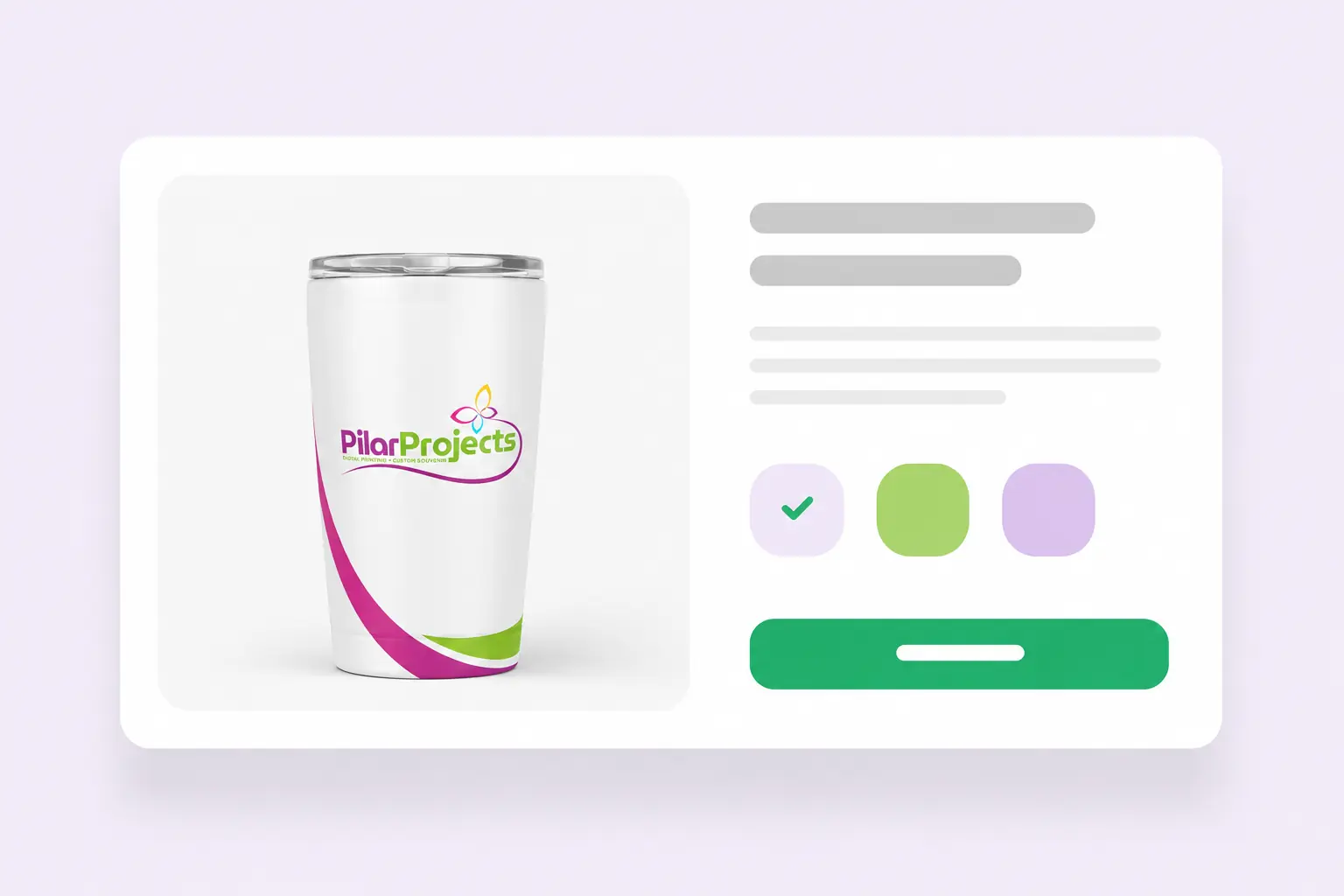 Review desain dan mockup produk custom