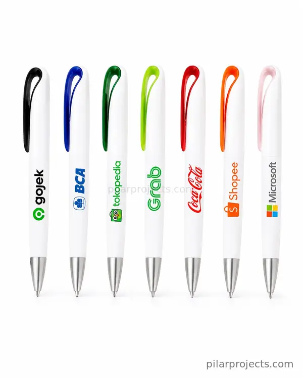 03 pulpen custom klip melengkung