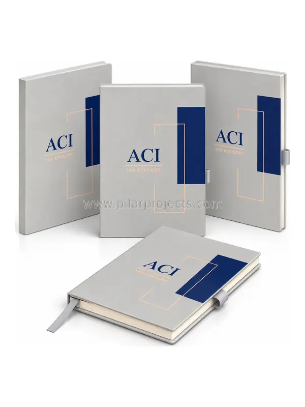 buku agenda hardcover custom silver