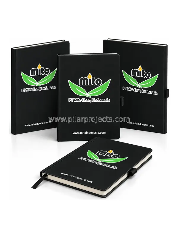 buku agenda hardcover custom logo perusahaan