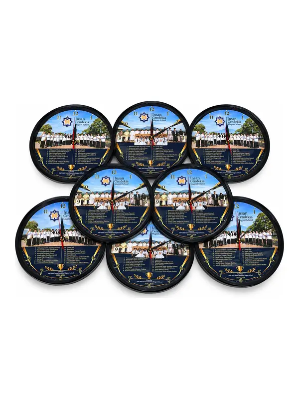 jam dinding custom foto