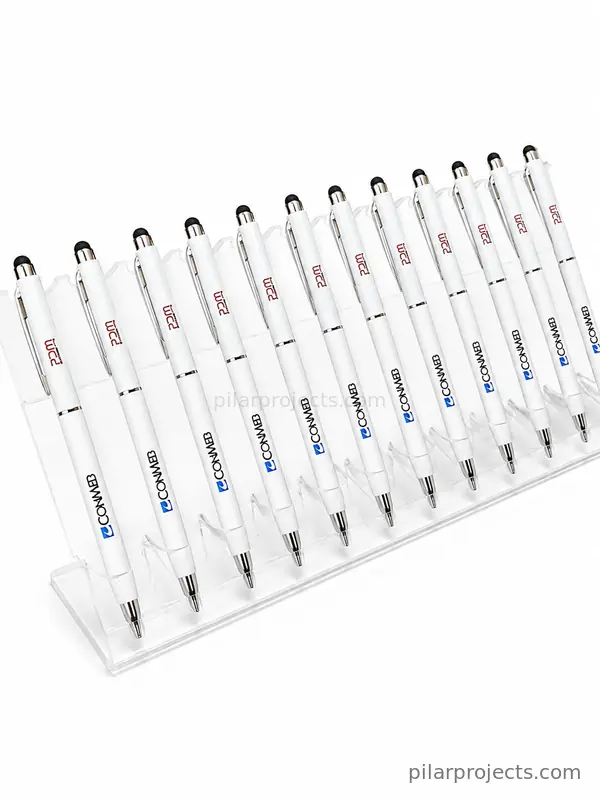 pulpen custom putih model ramping