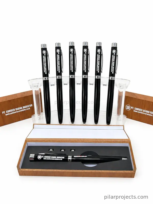 gift set pulpen custom hitam