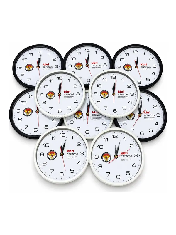 jam dinding custom cetak logo