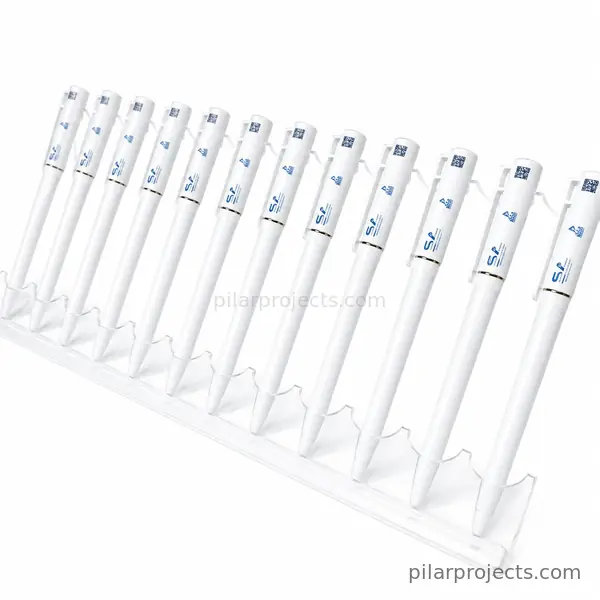 pulpen custom putih klip transparan